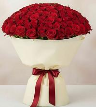 Букет 101 Красная роза Милано в Гатчину