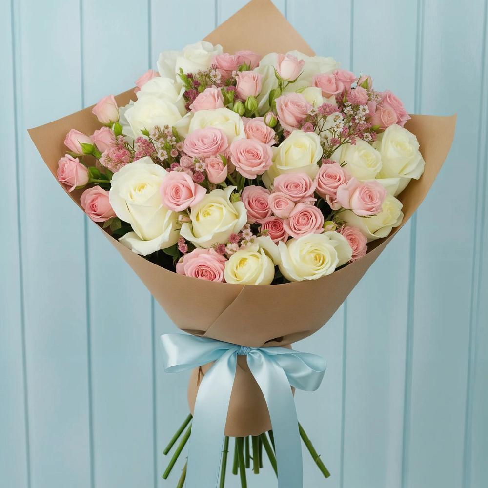 Букет цветов из: Розы в Гатчину