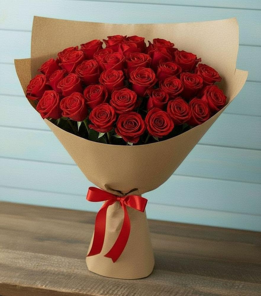 Букет Красные розы Милано в Гатчину