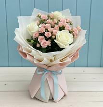 Букет цветов из:  Розы в Гатчину