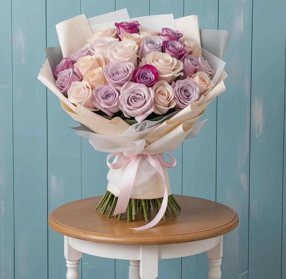 Букет цветов из: Розы в Гатчину