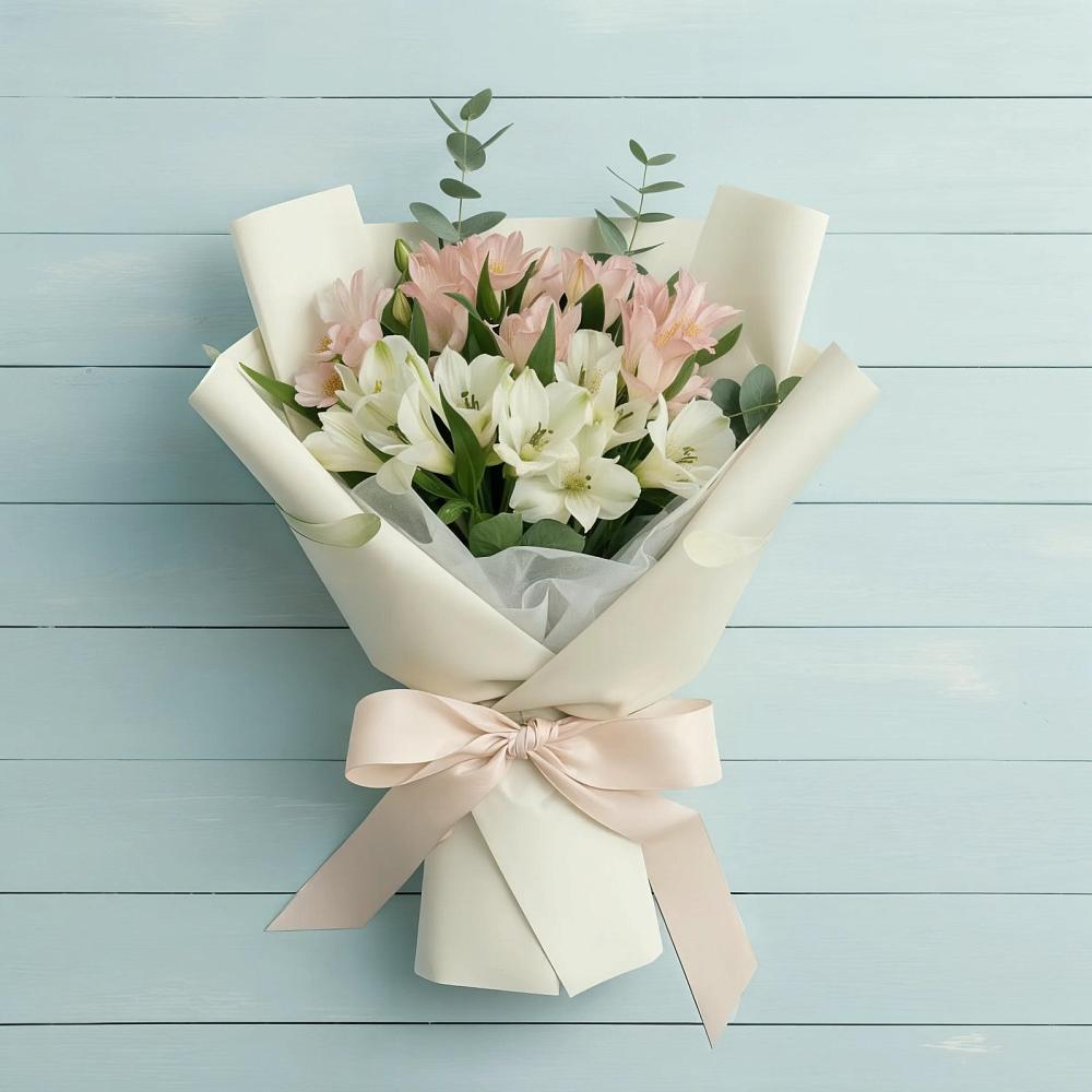 Букет цветов из: Альстромерии в Гатчину