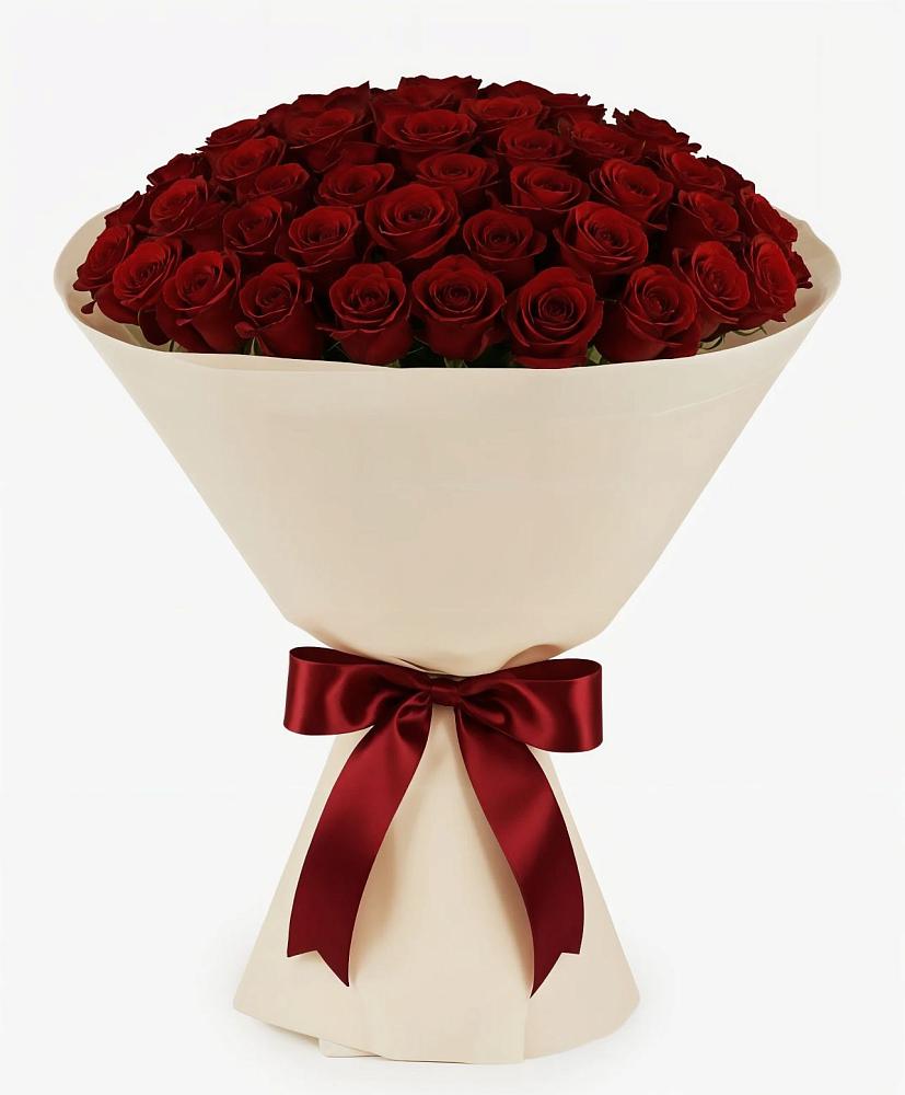 Букет 101 Бордовая роза Блэк Бакарра в Гатчину